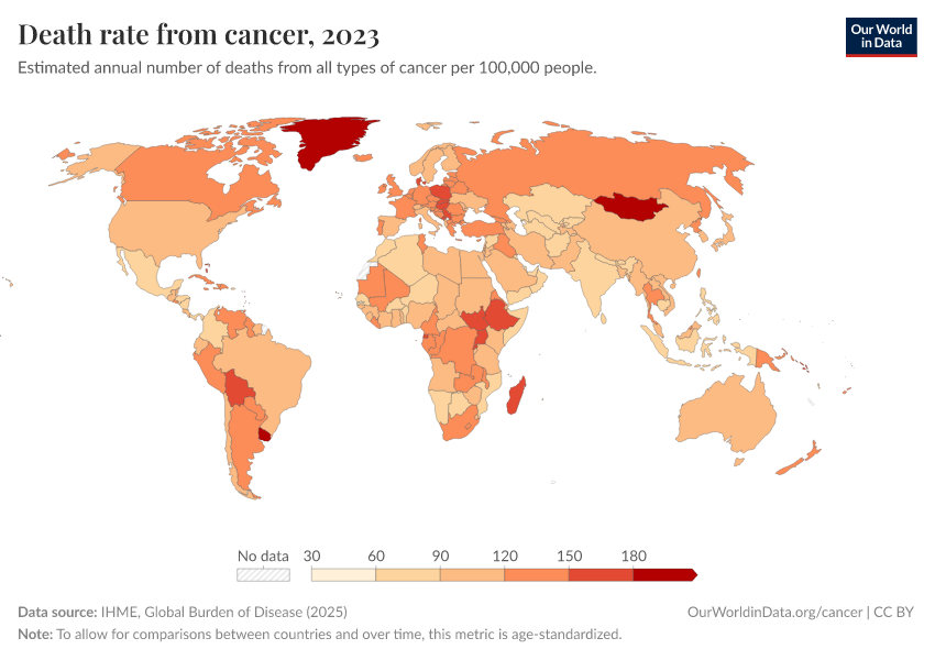A thumbnail of the "Death rate from cancer" chart