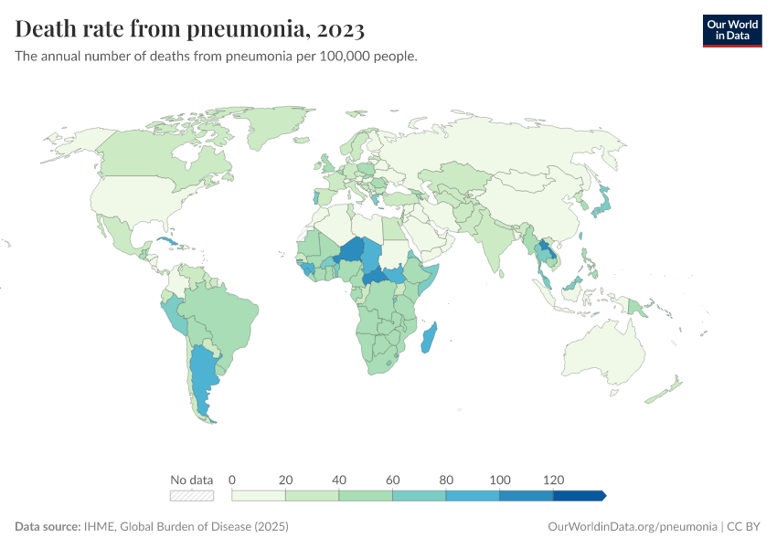 A thumbnail of the "Death rate from pneumonia" chart