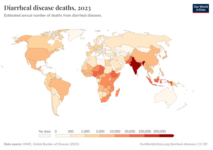 A thumbnail of the "Diarrheal disease deaths" chart