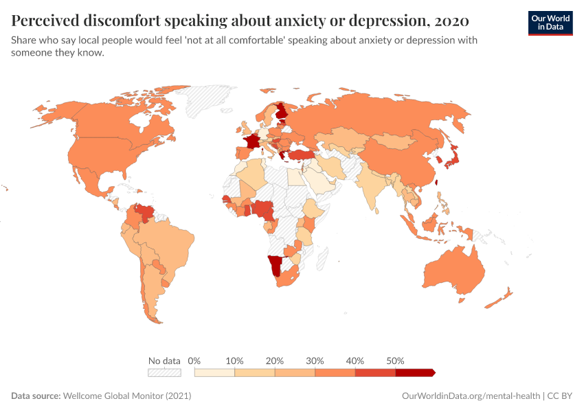 A thumbnail of the "Perceived discomfort speaking about anxiety or depression" chart