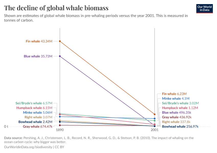 A thumbnail of the "The decline of global whale biomass" chart