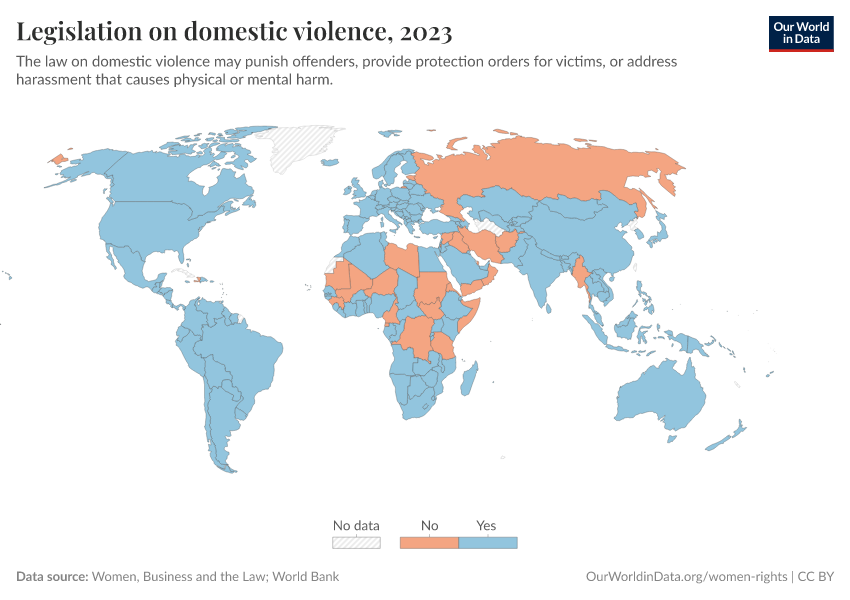 A thumbnail of the "Legislation on domestic violence" chart