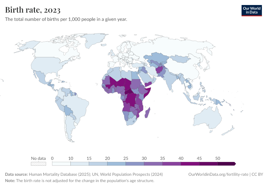 A thumbnail of the "Birth rate" chart