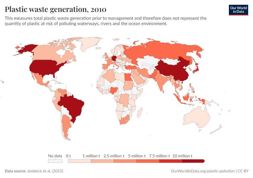 A thumbnail of the "Plastic waste generation" chart